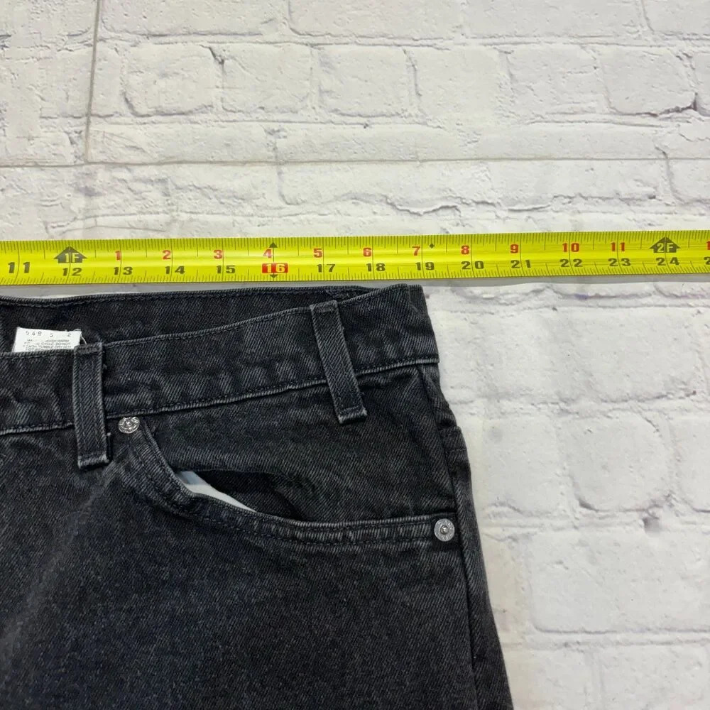 Vintage Levi's 505 Orange Tab Regular Fit Size 40x30 Black Denim USA C130 -14